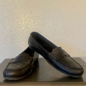 Black Leather Loafers